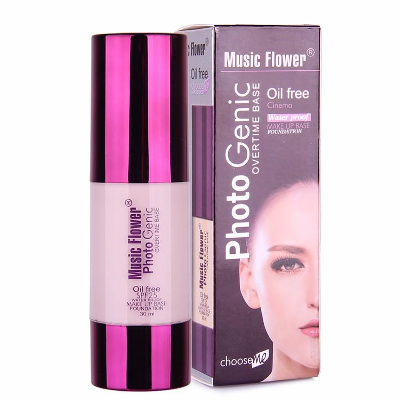รองพื้นคุมมัน Music flower photogenic overtime foundation oil free spf 25 (30ml.) - 1 ขวด