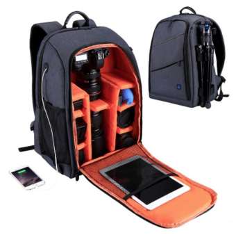 Puluz กระเป๋ากล้อง กระเป๋าเป้สะพายใส่กล้อง กันน้ำ Waterproof Camera backpack bag (for Canon/Nikon/Sony)