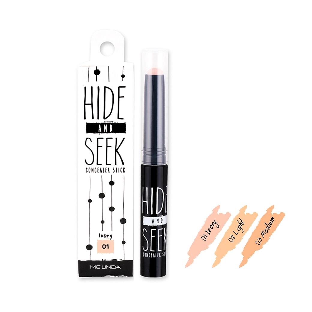 Meilinda Hide And Seek Concealer Stick 2.5g MC3078 เมลินดา คอนซีลเลอร์ แบบแท่ง สิว ใต้ตา ปกปิด รอยหมองคล้ำใต้ตา จุดด่างดำ