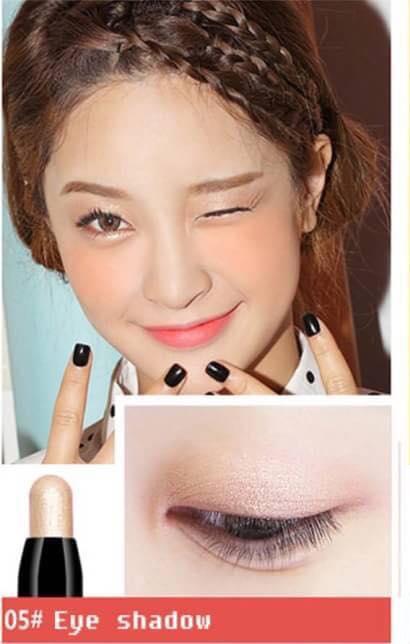 NOVO FASHION COLOR PEN Eye Shadow and Lipstick แต่งหน้าอเนกประสงค์ชุดปากกาสี12สี ลิปสติกปากกา อายแชโดว์ เจลเขียนคิ้ว ดินสอสวมใส่ง่าย