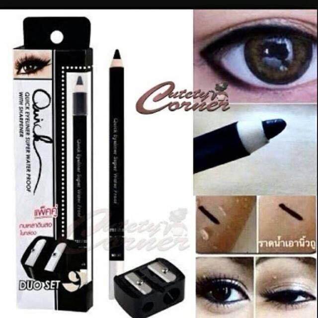 Mei Linda อายไลเนอร์ รุ่น Quick Eyeliner Super Water Proof Duo Set - Black