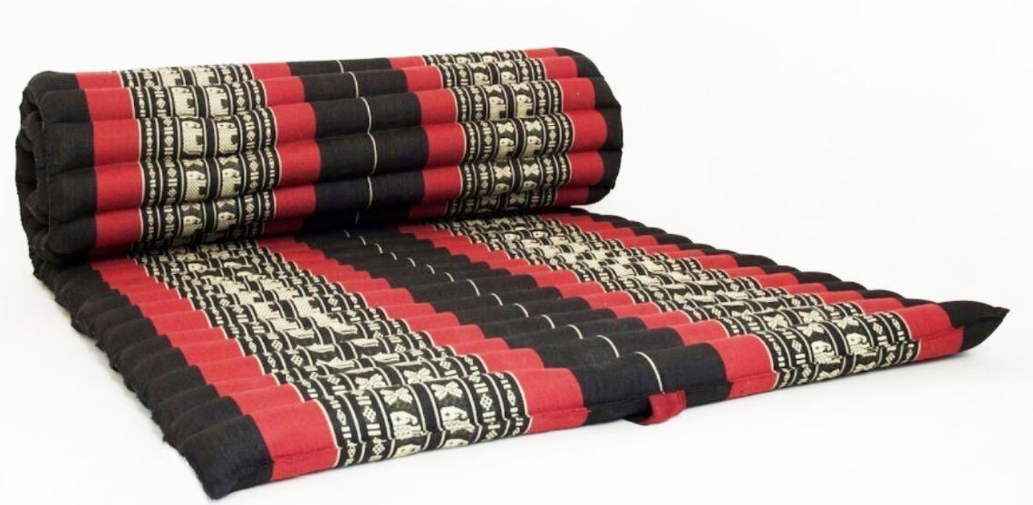 THAI PAN ที่นอนลูกระนาดผ้าขิด OTOP ตกแต่งบ้าน ขนาดประมาณ 80 x 200 x 4.5 ซม.Topper ท็อปเปอร์ เสริมเตียง Thai Roll Up Mattress Kapok100% Filled Camping Kapok THAI PAN ที่นอนลูกระนาดผ้าขิด OTOP ตกแต่งบ้าน ขนาดประมาณ 80 x 200 x 4.5 ซม.Topper ท็อปเปอร์ เสริมเตียง Thai Roll Up Mattress Kapok100% Filled Camping Kapok