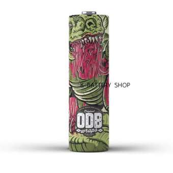 ปลอกหุ้มถ่าน 18650 ลาย ODB Dino V2 จำนวน 4 ชิ้น (Dino V2 ODB Wraps)