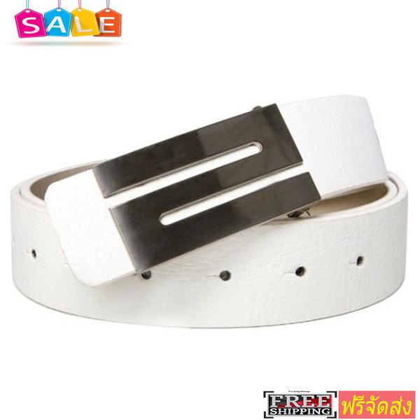 Trusty เข็มขัดผู้ชาย Men's Belt รุ่น Double 0502 - สีขาว