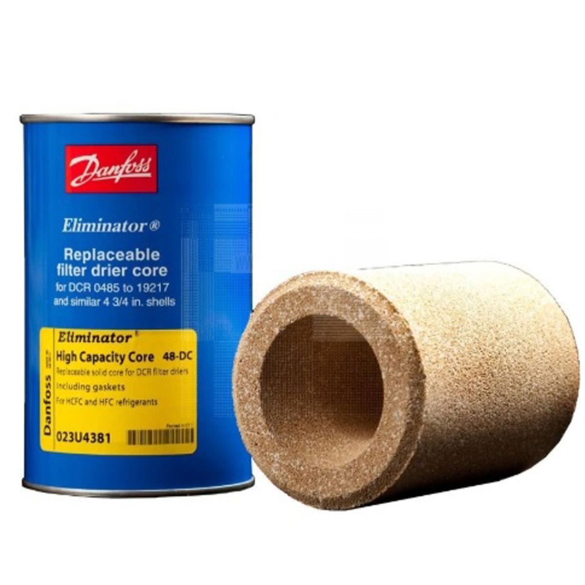 DANFOSS Drier Shell Drier Core อุปกรณ์ดักเก็บความชื้นและสิ่งสกปรก DCR0487S 7/8" Cores 1