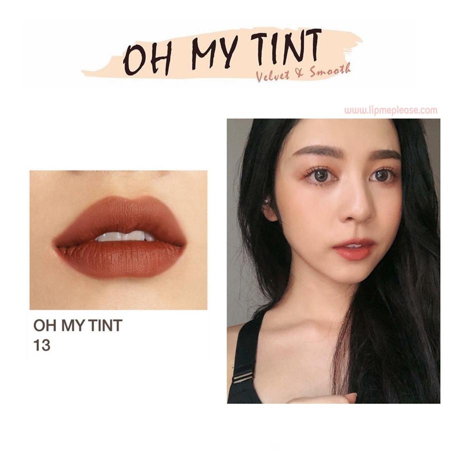 OH MY TINT สี 01-14 (โอ้มายตินท์) ลิปทิ้นเนื้อละมุน 4.5 กรัม OH MY TINT สี 01-14 (โอ้มายตินท์) ลิปทิ้นเนื้อละมุน 4.5 กรัม