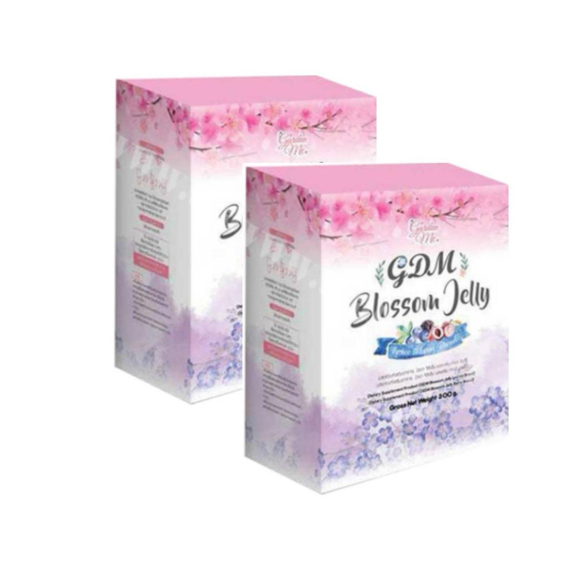 เจลลี่หุ่นสวย GDM Blossom jelly by ใหม่ดาวิกา อาหารเสริมลดน้ําหนัก หุ่นสวย หุ่นกระชับ อาหารเสริมผิว (2 กล่อง = 40 ซอง)