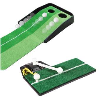 Elit พรมซ้อมพัตต์ + พรมฝึกซ้อมตีลูกกอล์ฟจริง 3 in 1 - Green Elit พรมซ้อมพัตต์ + พรมฝึกซ้อมตีลูกกอล์ฟจริง 3 in 1 - Green