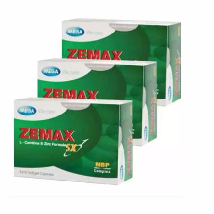 Mega We Care Zemax SXอาหารเสริมฟิตความเป็นชาย(3กล่อง/ 30เม็ด)