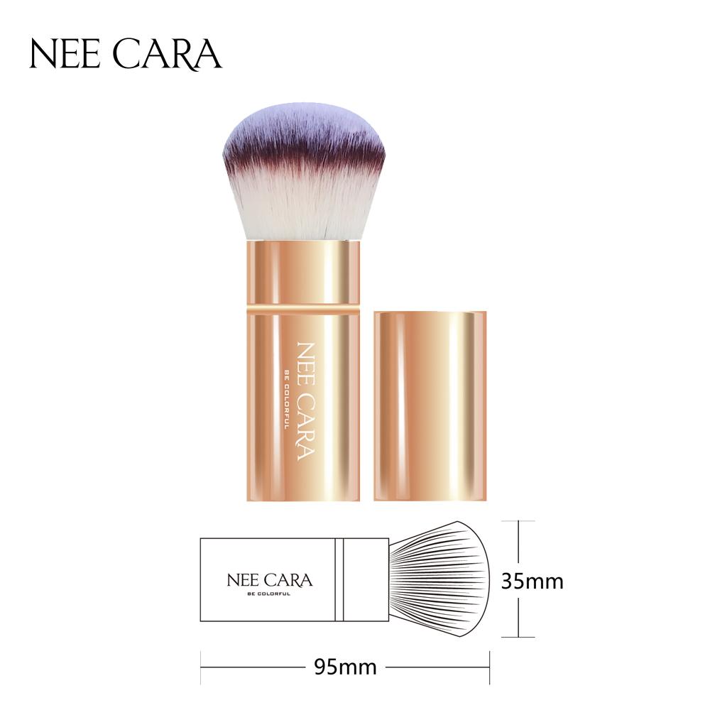 NEE CARA แปรงปัดแก้ม RETRACTABLE POWDER BRUSH(N078) #Rose Glod สีชมพูทอง NEE CARA แปรงปัดแก้ม RETRACTABLE POWDER BRUSH(N078) #Rose Glod สีชมพูทอง