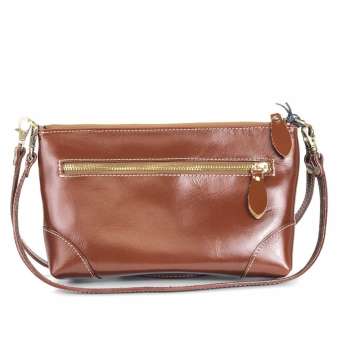 Chinatown Leather กระเป๋าสะพายหนังวัวแท้ซิปยาวสีน้ำตาลแทนขนาด ipadmini Chinatown Leather กระเป๋าสะพายหนังวัวแท้ซิปยาวสีน้ำตาลแทนขนาด ipadmini