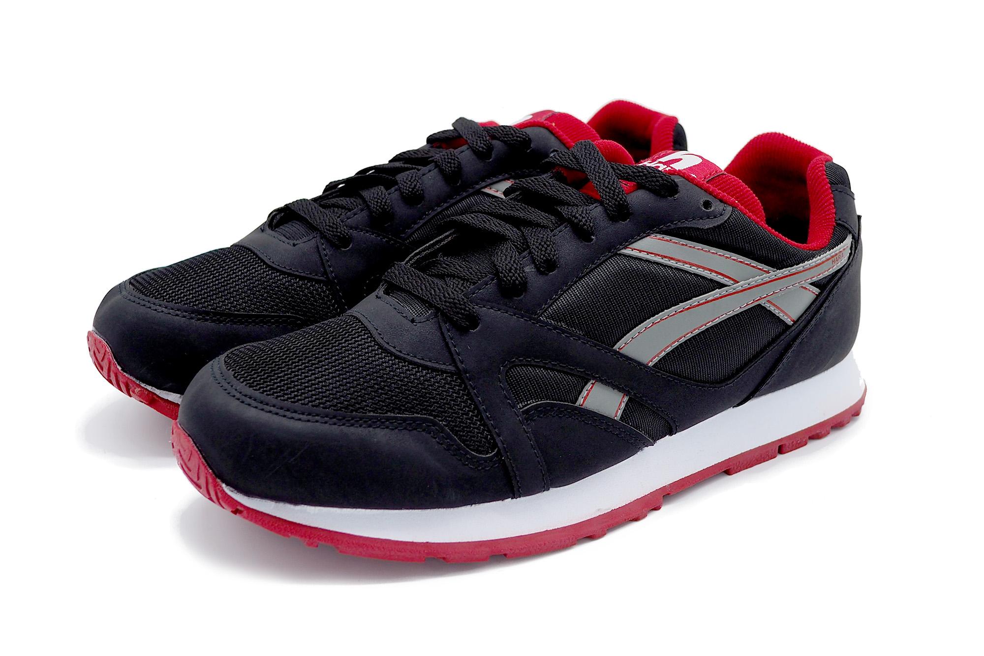 HARA Sports Classic รองเท้าผ้าใบ ผู้ชาย ผู้หญิง J75 สีดำ-เทา