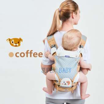 superbaby เป้อุ้มเด็ก มาใหม่ลายการ์ตูน Hipseat 2 in 1 ยี่ห้อ:Mambo พาสเทล(Pastel) สะพายหน้าและสะพายหลังได้