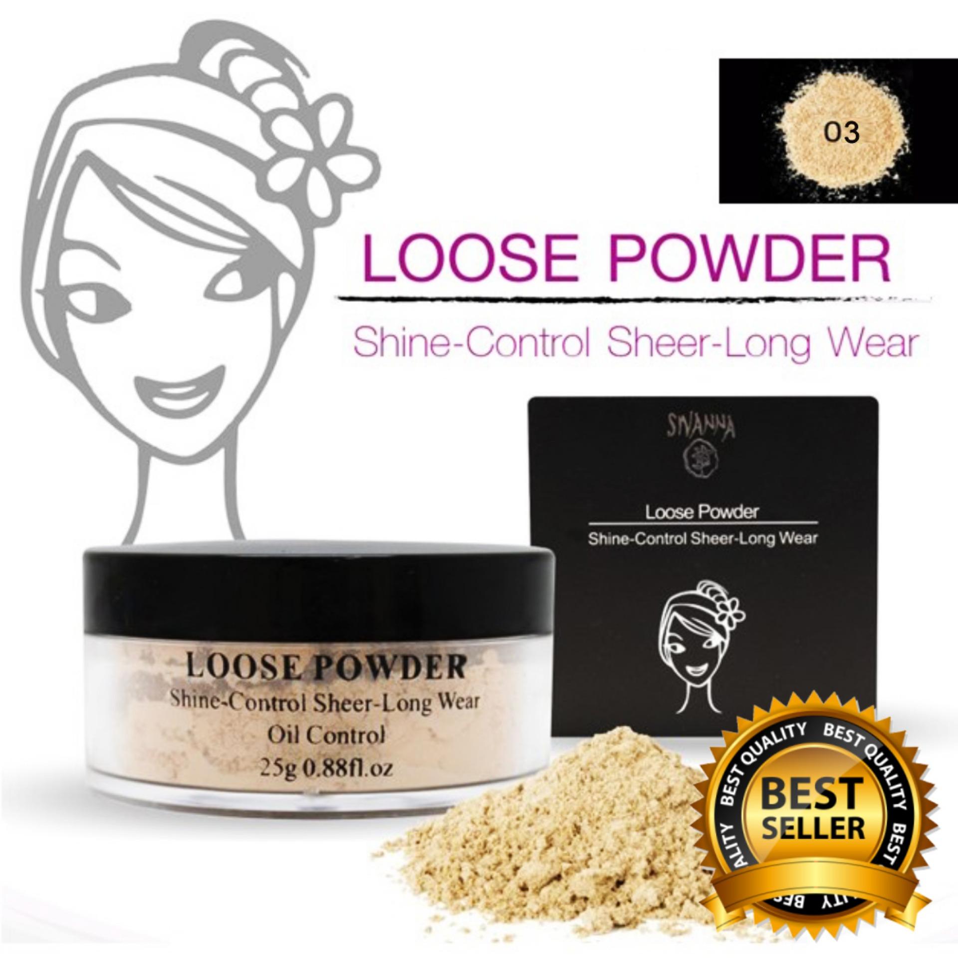 Sivanna Loose Powder แป้งฝุ่นกระปุกดำ แท้100% No.2 ผิวสองสี
