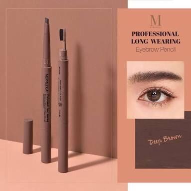 ( น้ำตาลเข้ม) Merrezca Professional long wearing eyebrown ดินสอเขียนคิ้ว รุ่นใหม่