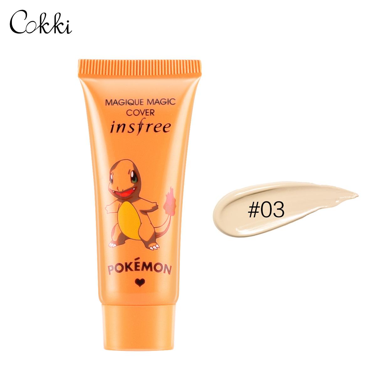 INSFREE in202 บีบีครีม คอนซีลเลอร์แต่งหน้า ความชุ่มชื้นที่แข็งแกร่งสีขาว ควบคุมความมัน Natural Flawless BB Cream Whitening Moisturizing Concealer Nude Foundation Makeup Face Beauty —CokkiCosmetic
