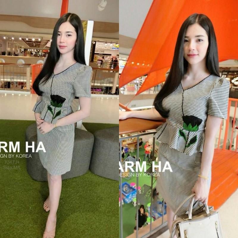 TW734Set 2 ชิ้นเสื้อลายสก๊อตปักลายดอกทิลิป+กระโปงลายสก๊อต**สอบถามสินค้าก่อนสั่งซื้อ TW734Set 2 ชิ้นเสื้อลายสก๊อตปักลายดอกทิลิป+กระโปงลายสก๊อต**สอบถามสินค้าก่อนสั่งซื้อ