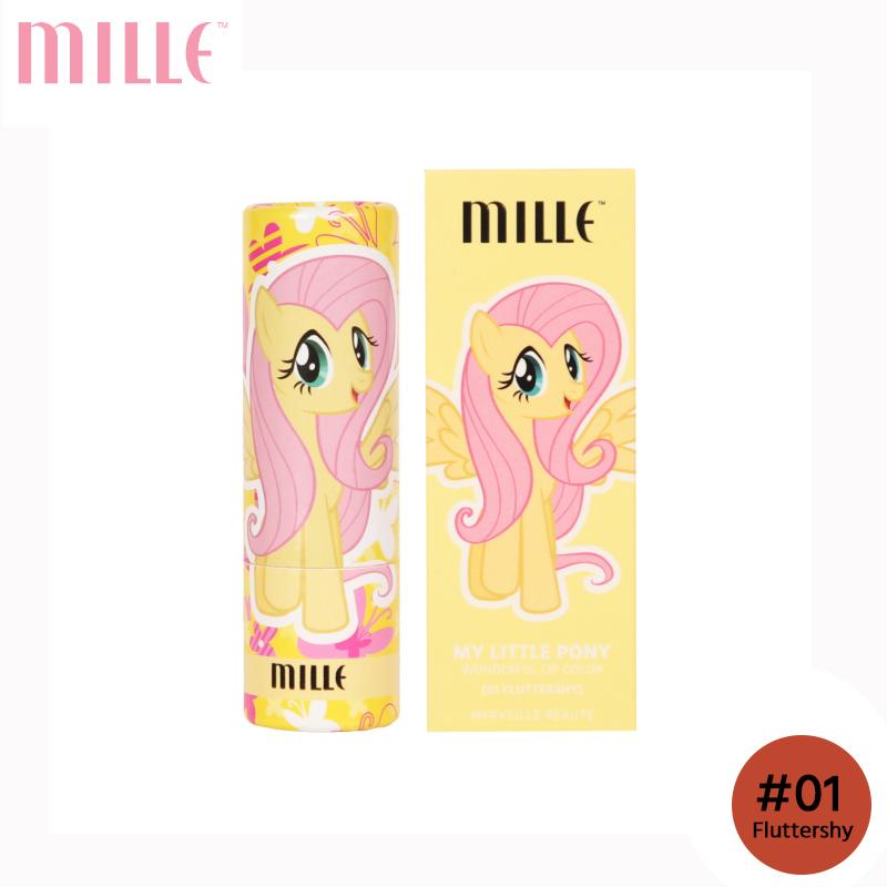 Mille ลิปสติกเนื้อซาติน My Little Pony Wonderful Lip Color 3.6 g. Mille ลิปสติกเนื้อซาติน My Little Pony Wonderful Lip Color 3.6 g.
