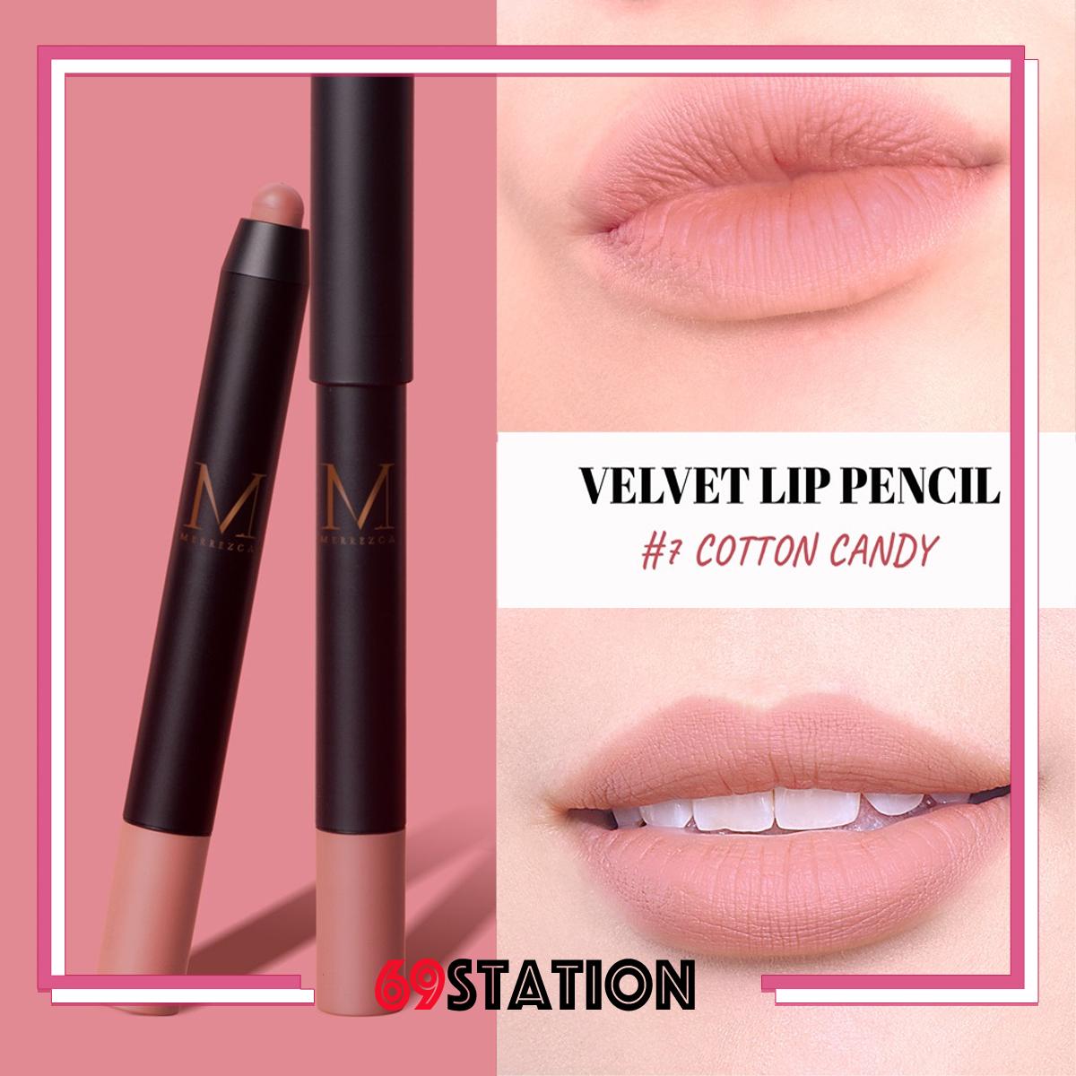 Merrezca Velvet Lip Pencil 1.3g เมอเรสก้า ลิปดินสอ กันน้ำ เนื้อแมท Merrezca Velvet Lip Pencil 1.3g เมอเรสก้า ลิปดินสอ กันน้ำ เนื้อแมท
