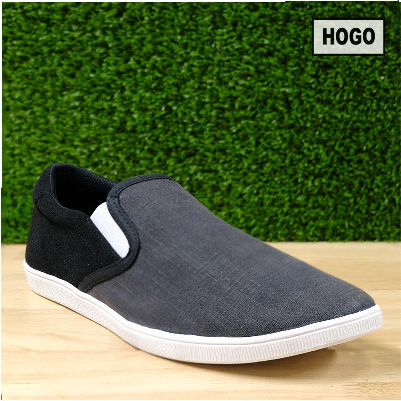 HOGO รองเท้าผ้าใบญี่ปุ่น (ผู้ชาย) แบบสวม (slip-on) นิ่มสุดๆ ใส่สบาย แถมกันลื่น