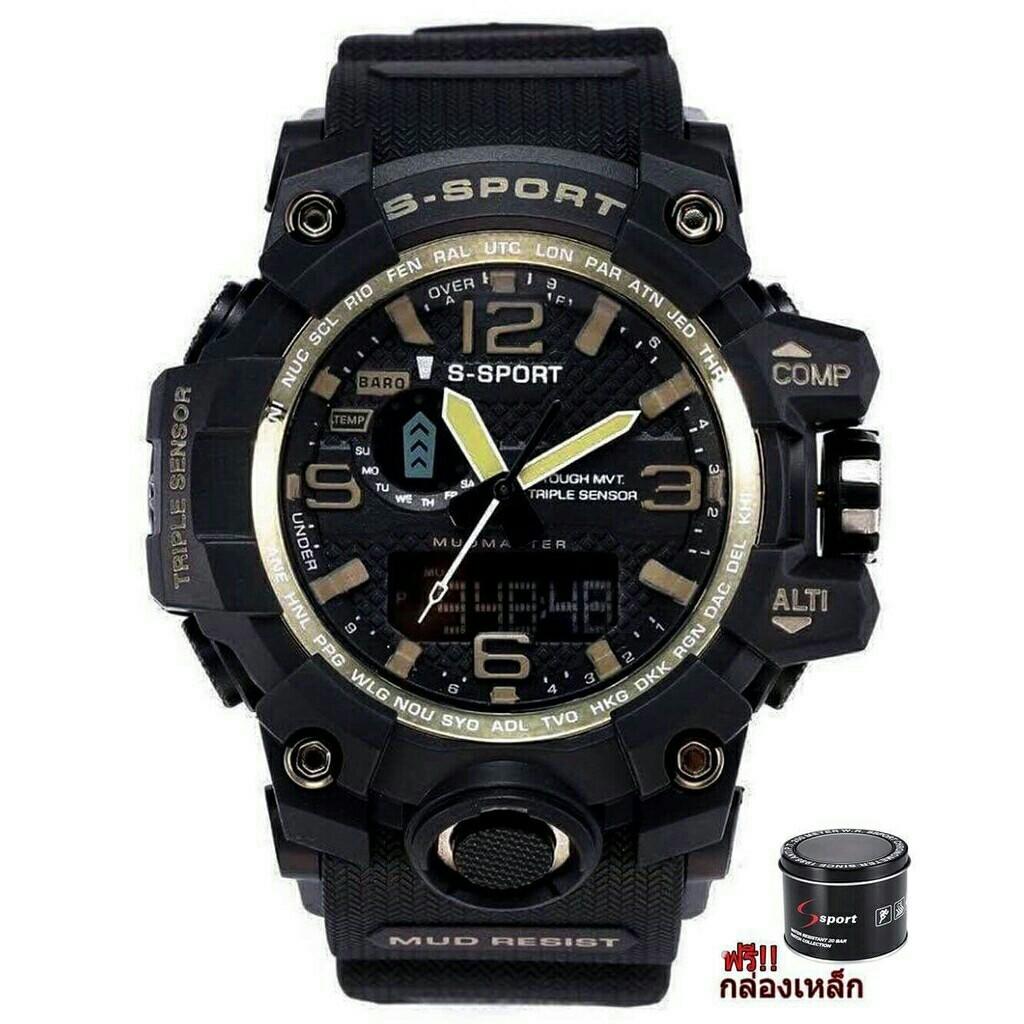 S SPORT นาฬิกาข้อมือผู้ชาย สไตล์สปอร์ตกันน้ำได้ดีรุ่น GP9242 ของแท้ พร้อมกล่อง S SPORT นาฬิกาข้อมือผู้ชาย สไตล์สปอร์ตกันน้ำได้ดีรุ่น GP9242 ของแท้ พร้อมกล่อง