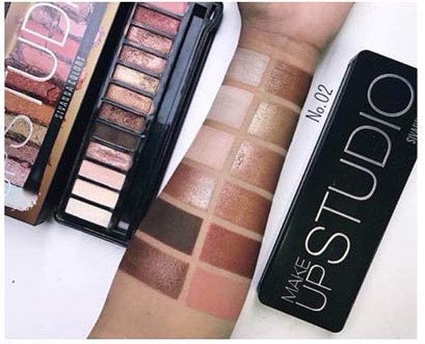 No.02 - อายแชโดว์ 12 สีสุดเริ่ด SIVANNA COLORS Makeup Studio Eyeshadow