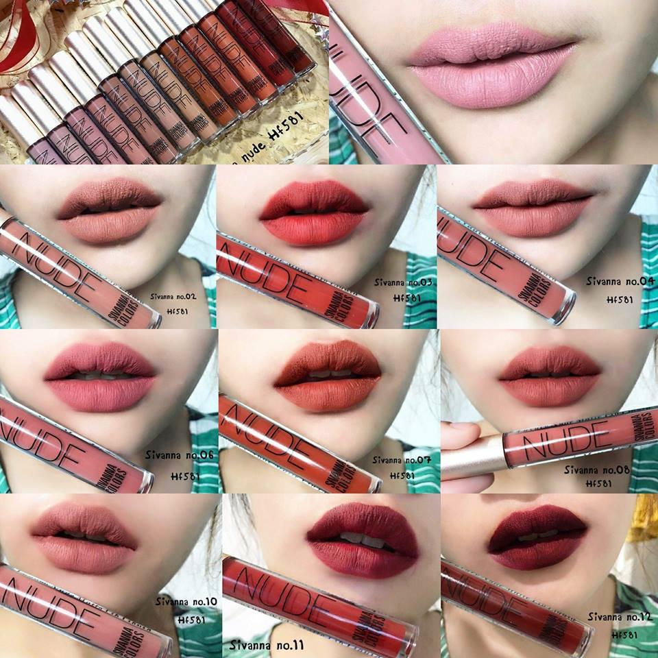 Luxury Nude Matte Sivanna ลิปกลอสเนื้อแมทท์