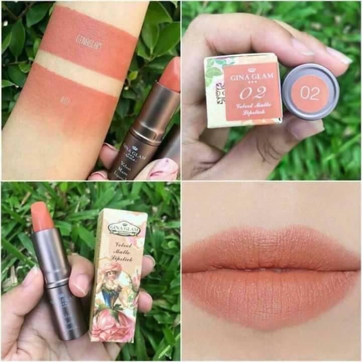Gina Glam Valvet Matte Lipstick G37 ลิปจีน่าแกลม ลิปสติกเนื้อแมท โทนสีนู้ด มีให้เลือก12โทนสี (งานแท้100%) Gina Glam Valvet Matte Lipstick G37 ลิปจีน่าแกลม ลิปสติกเนื้อแมท โทนสีนู้ด มีให้เลือก12โทนสี (งานแท้100%)