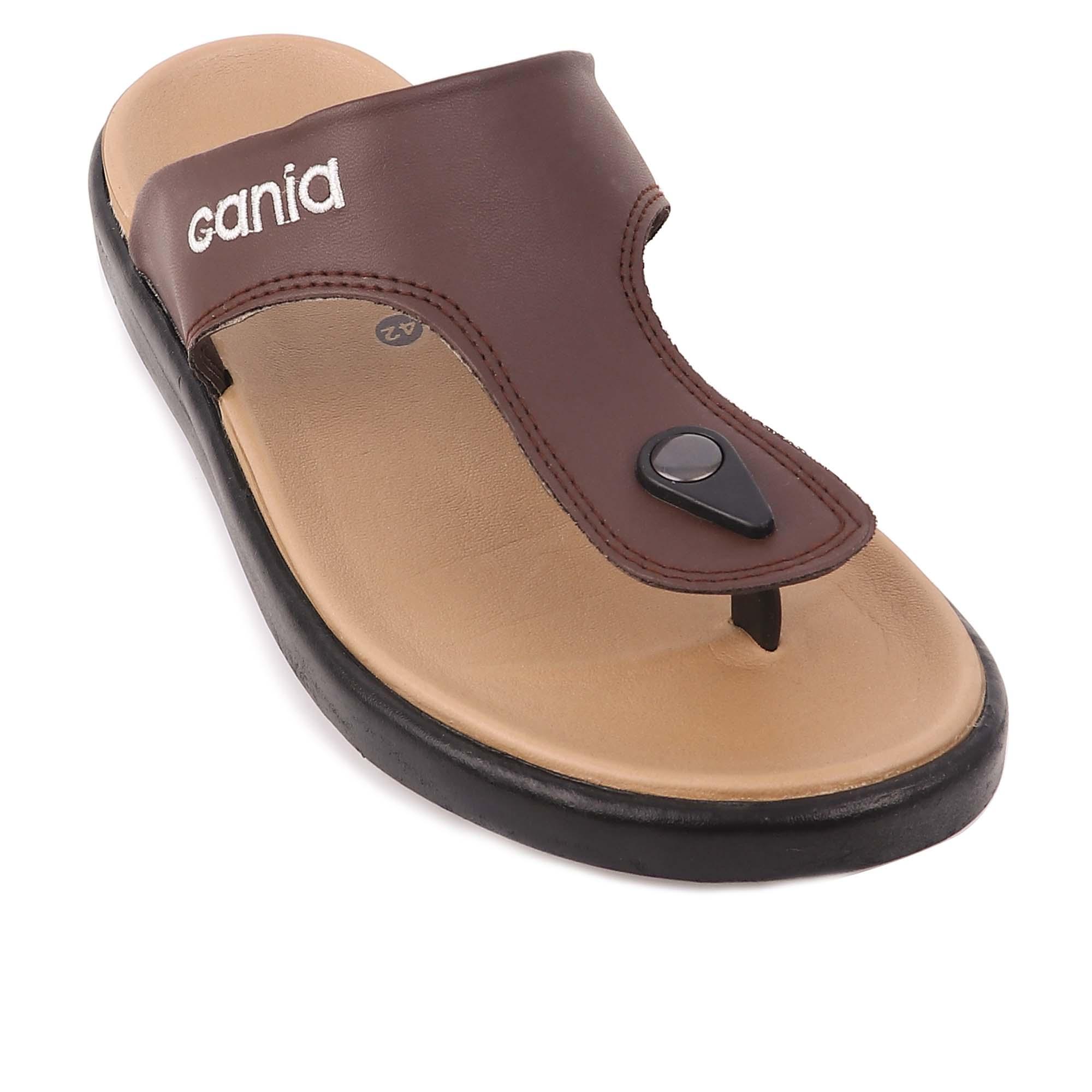CANIA รองเท้าแตะลำลอง รุ่น CN51017 สีน้ำตาลครีม
