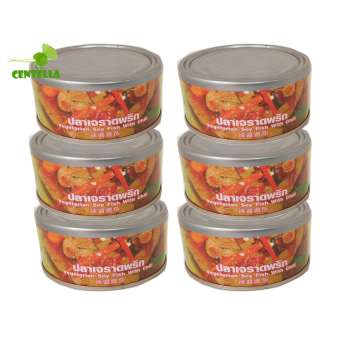 โยตาอาหารเจ ปลาเจราดพริก 180 กรัม 6 กระป๋อง Youta Vegetarian Soy Fish With Chili 180 gram 6 cans โยตาอาหารเจ ปลาเจราดพริก 180 กรัม 6 กระป๋อง Youta Vegetarian Soy Fish With Chili 180 gram 6 cans