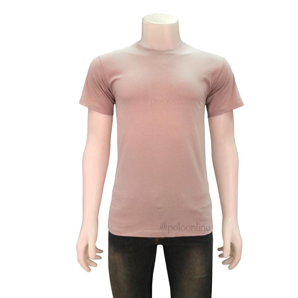 เสื้อยึดสีพื้น แบบคอลม มีหลากหลายสี