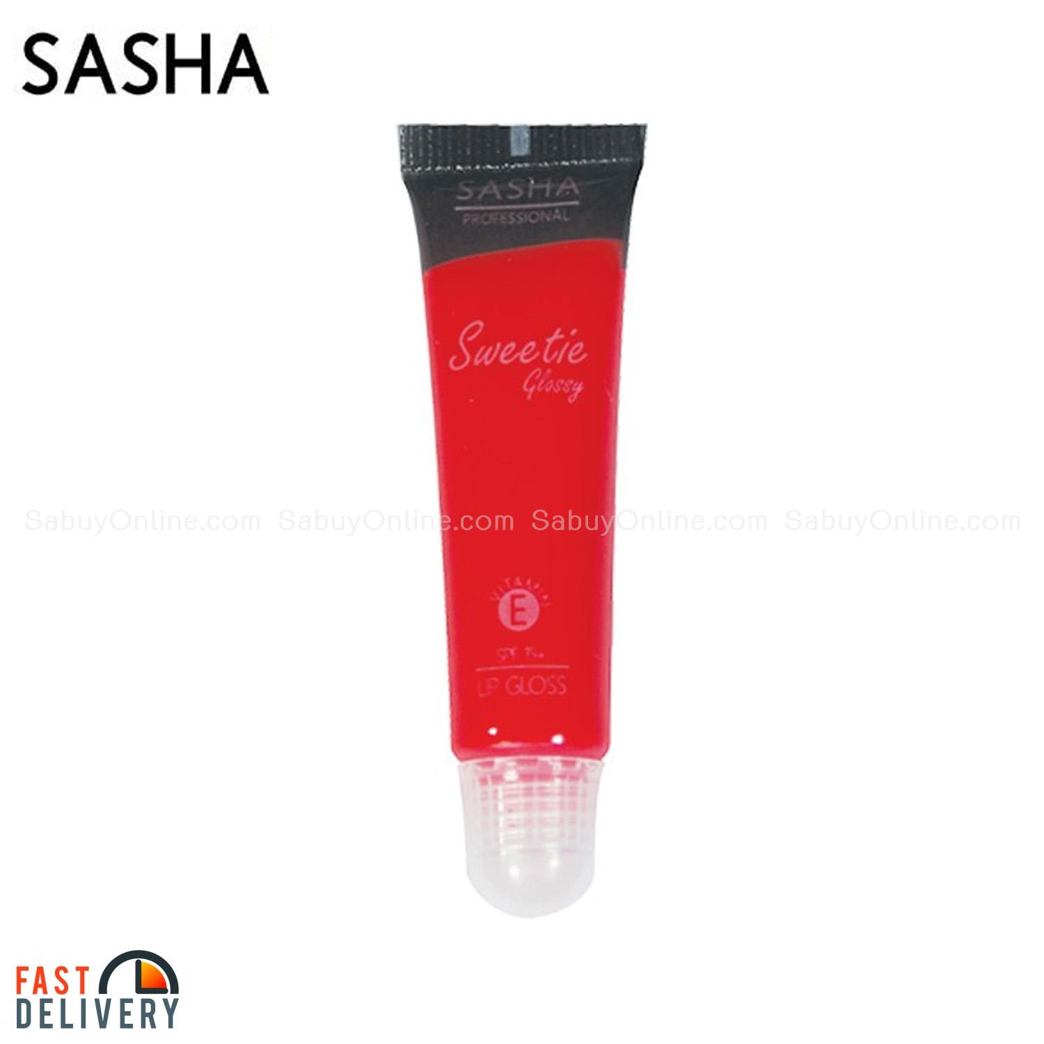 Sasha Sweety Glossy #2 ส้มแดง Sasha Sweety Glossy #2 ส้มแดง