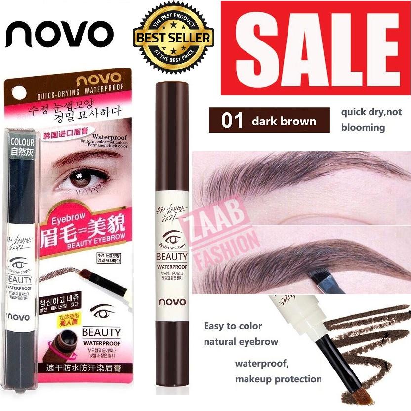 novo EYEBROW เจลเขียนคิ้ว ของแท้ 100%(Zaab Fashion) โนโว เจลเขียนคิ้ว แห้งเร็ว ติดทน กันน้ำ 100% กันเหงื่อ รีวิวแน่น โด่งดังมากใน Social คอนเฟิร์มโดย บล็อกเกอร์ชื่อดังมากมาย