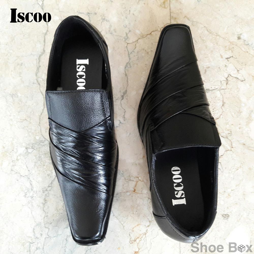 ISCOO รองเท้าหนังชาย หัวแหลม IC537 ISCOO รองเท้าหนังชาย หัวแหลม IC537