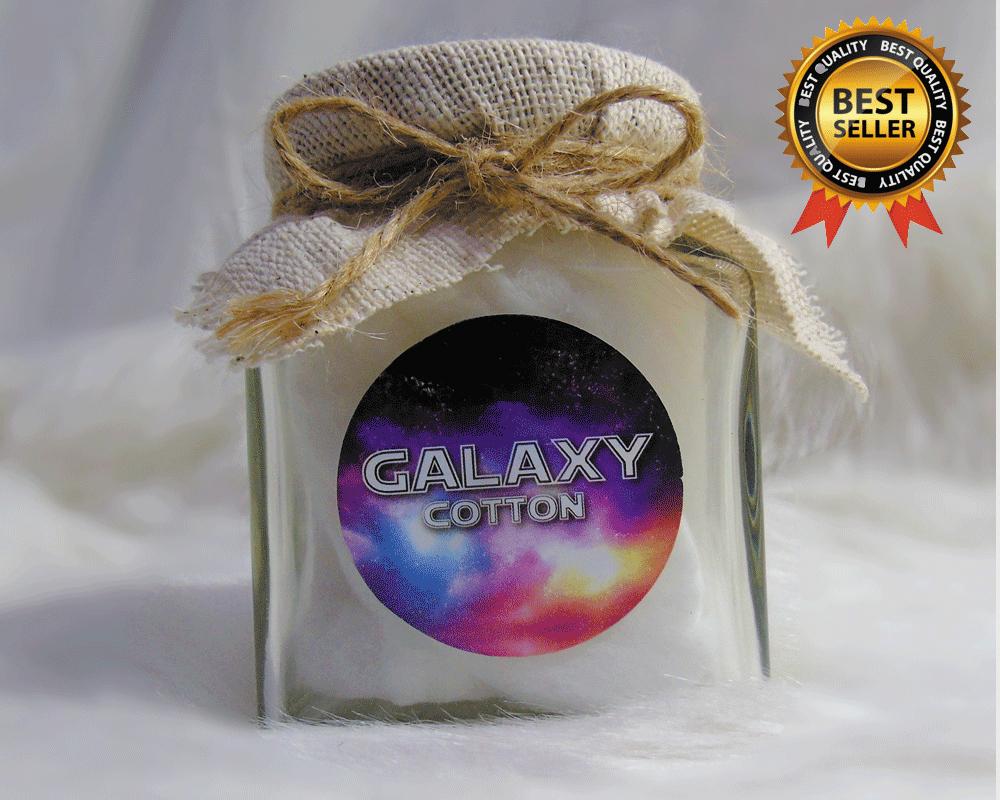 สำลีก้อน/สำลีก้าน Cotton Galaxy กระปุก เนื้อนุ่ม/เหนียว/ทนทาน น้ำหนัก10กรัม (1ชิ้น)