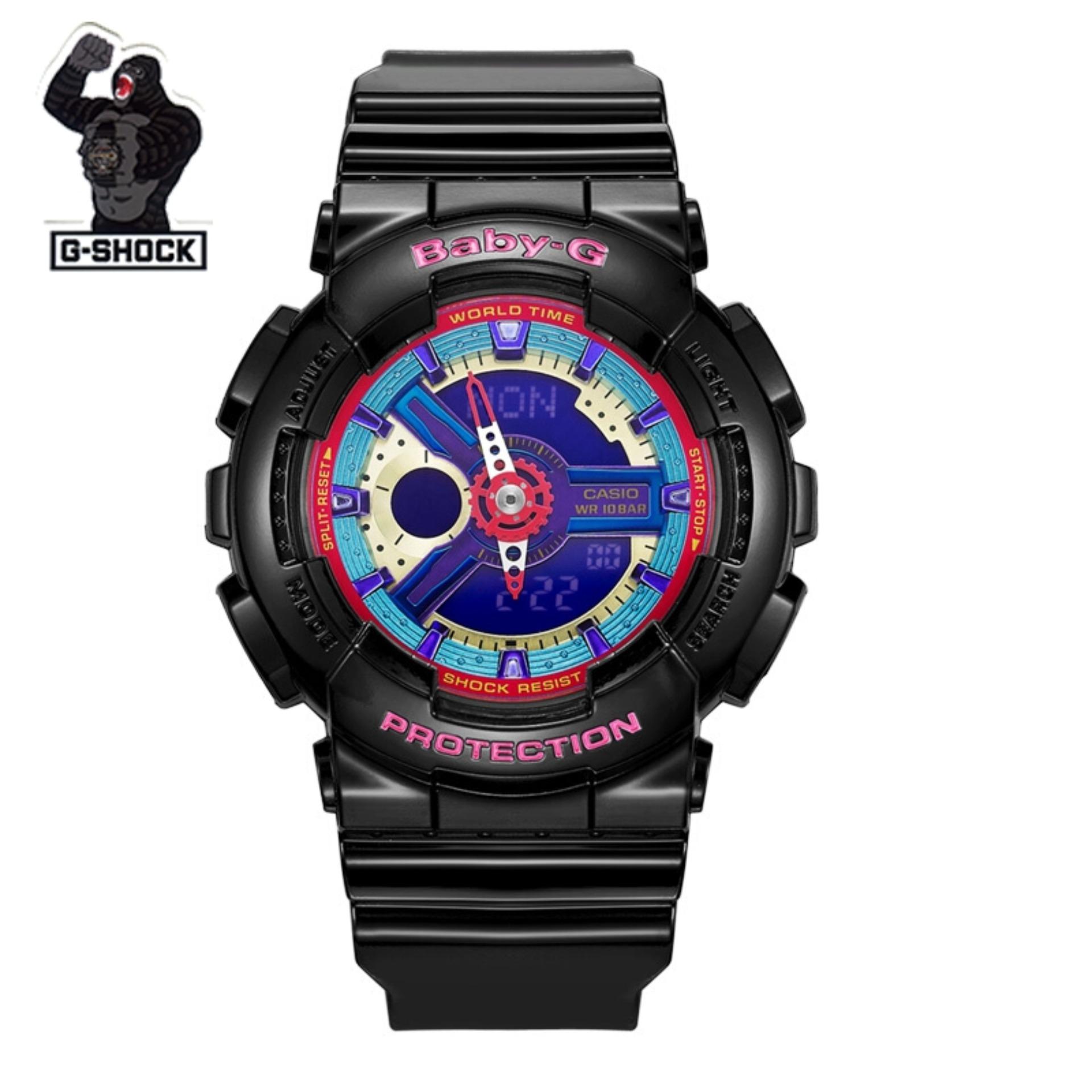 Casio BA-111-3A/BA-111-1A/BA-112-1A BABY-G นาฬิกาแฟชั่นสําหรับ ผู้หญิง / ผู้ชาย