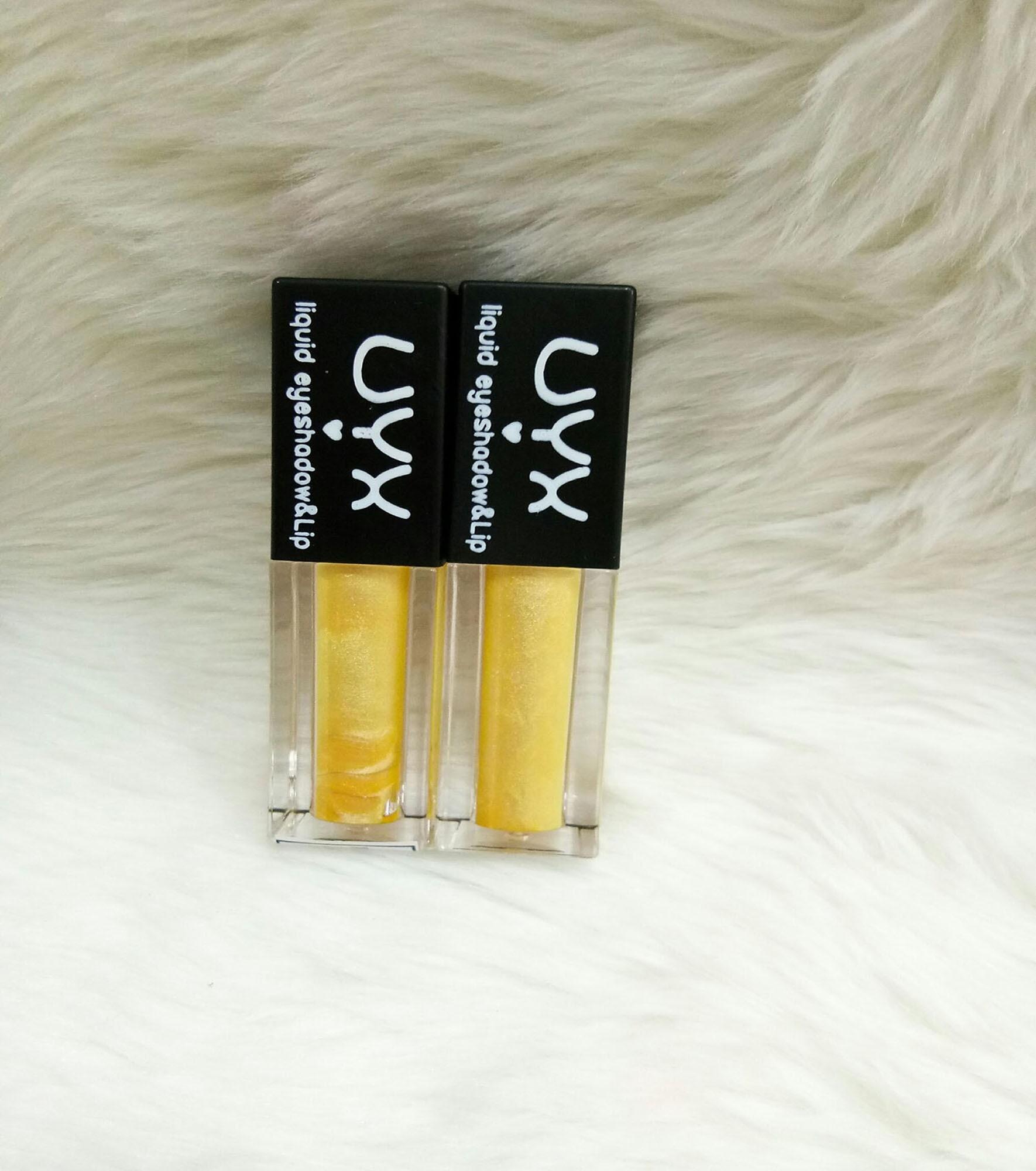 ลิปสติก&อายแชโดว์ สีเหลือง 7401 สวยครบใน แท่งเดียว ติดทนนาน 1 แท่ง