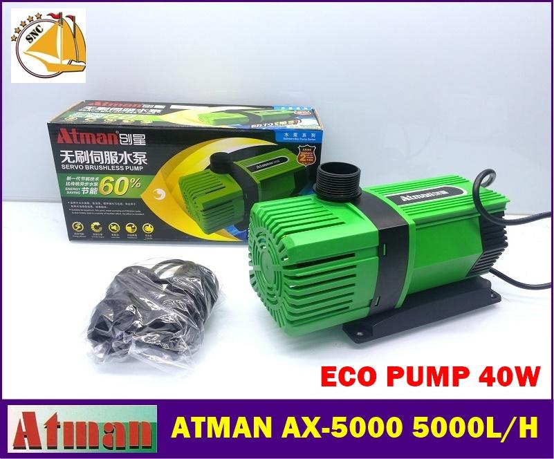 Atman AX-5000 ระบบ Inverter ECO Water Pump ปั้มน้ำประหยัดไฟ 5000 ลิตร/ชั่วโมง AX5000 ปั๊มน้ำ ปั๊มแช่ ปั๊มน้ำพุ Atman AX-5000 ระบบ Inverter ECO Water Pump ปั้มน้ำประหยัดไฟ 5000 ลิตร/ชั่วโมง AX5000 ปั๊มน้ำ ปั๊มแช่ ปั๊มน้ำพุ