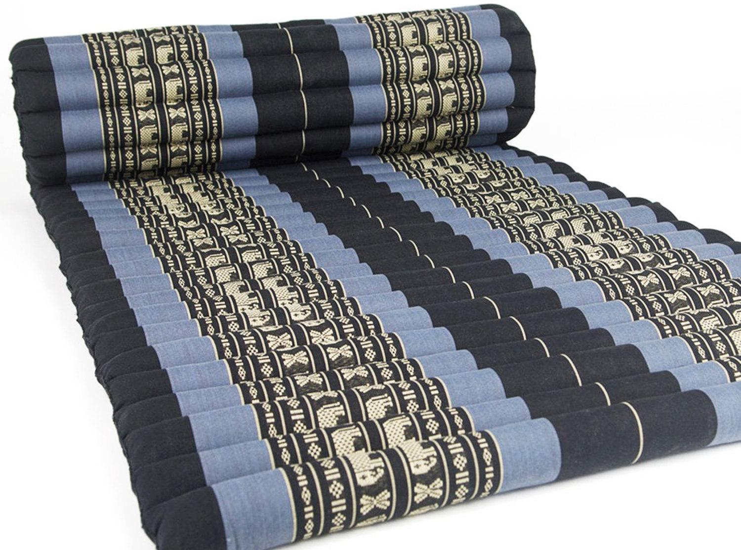 THAI PAN ที่นอนลูกระนาดผ้าขิด OTOP ตกแต่งบ้าน ขนาดใหญ่ (3.5 ฟุต)105 x 200 ซม.TOPPER เสริมเตียง Thai Roll Up Mattress kapok 100% Filled Camping Mat Yoga Mat Day Bed THAI PAN ที่นอนลูกระนาดผ้าขิด OTOP ตกแต่งบ้าน ขนาดใหญ่ (3.5 ฟุต)105 x 200 ซม.TOPPER เสริมเตียง Thai Roll Up Mattress kapok 100% Filled Camping Mat Yoga Mat Day Bed
