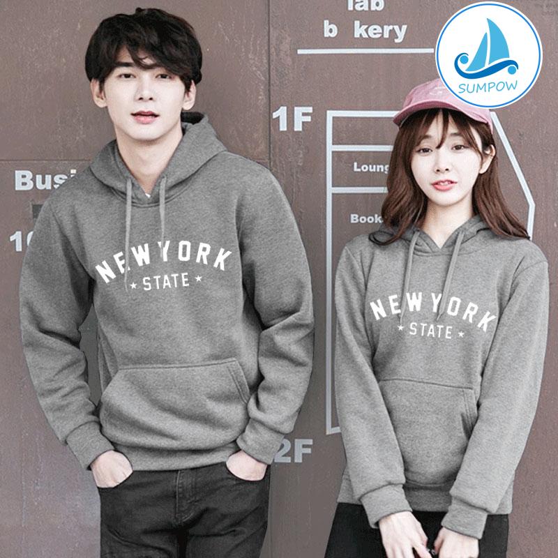 Sumpow เสื้อกันหนาว มีฮู้ด มีหมวก เสื้อกันหนาว เสื้อแขนยาว เสื้อฮู้ด เสื้อยืด เสื้อผ้าแฟชั่น Hoodie ลาย NEW YORK Sumpow เสื้อกันหนาว มีฮู้ด มีหมวก เสื้อกันหนาว เสื้อแขนยาว เสื้อฮู้ด เสื้อยืด เสื้อผ้าแฟชั่น Hoodie ลาย NEW YORK
