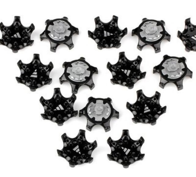 QYGOLF : 14Pcs Set Rubber Golf Shoes Spike Soft Spikes Fast Twist Octagonal Studs