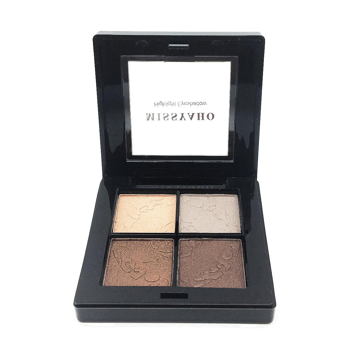INSFREE YH302 สีสี่สีมีความละเอียดอ่อน มีน้ำและทนนาน มือใหม่ใช้ง่าย พอดีผิวมอยซ์เจอร์ไรเซอร์ยาวนาน color eyeshadow plate girl earth color orange pink pearl eye shadow does not fade color eye shadow plate-CokkiCosmetic