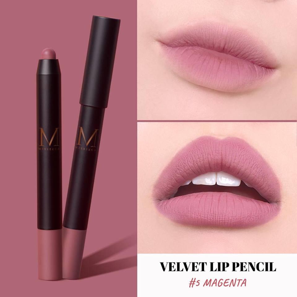 Merrezca velvet lip pencil เมอเรสก้า ลิปดินสอ กันน้ำ เนื้อแมท Merrezca velvet lip pencil เมอเรสก้า ลิปดินสอ กันน้ำ เนื้อแมท