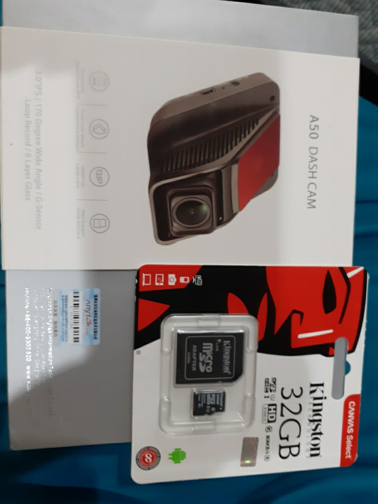 Anytek กล้องติดรถยนต์ รุ่น A50 INTELLIGENT Wifi รองรับ ทั้ง android และ ios FHD 1080P G-sensor แถมฟรี !! microSD kingston 32GB 2 246257ef791a3d11ffcf62c18e78feb2