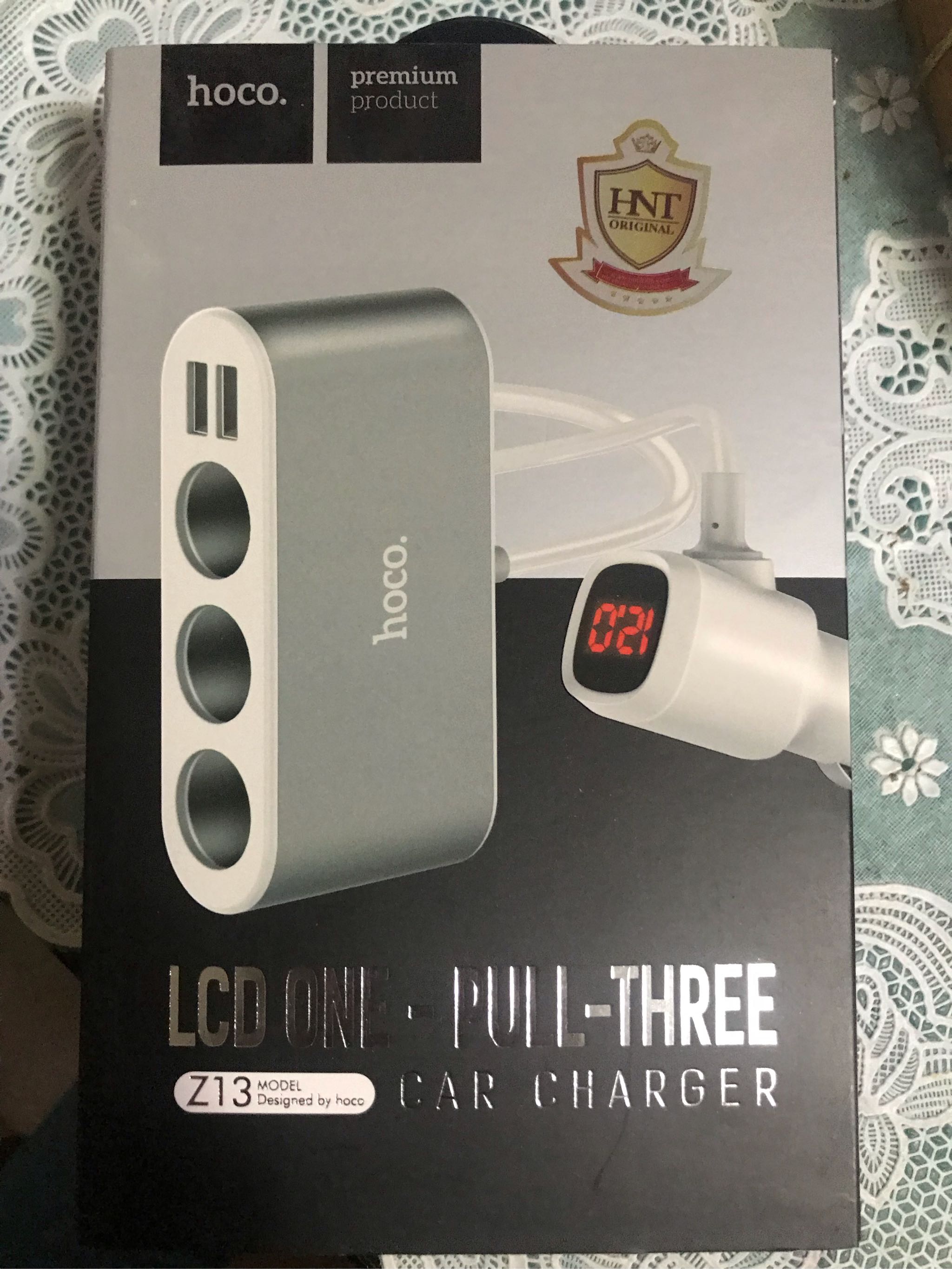 Hoco Z13 Car Charger LCD - ที่ชาร์จในรถ 3 ช่อง พร้อม LED บอกค่าแบตเตอร์รี่ 3 99d4be07808efca5f1ffe6c4204d1cd0