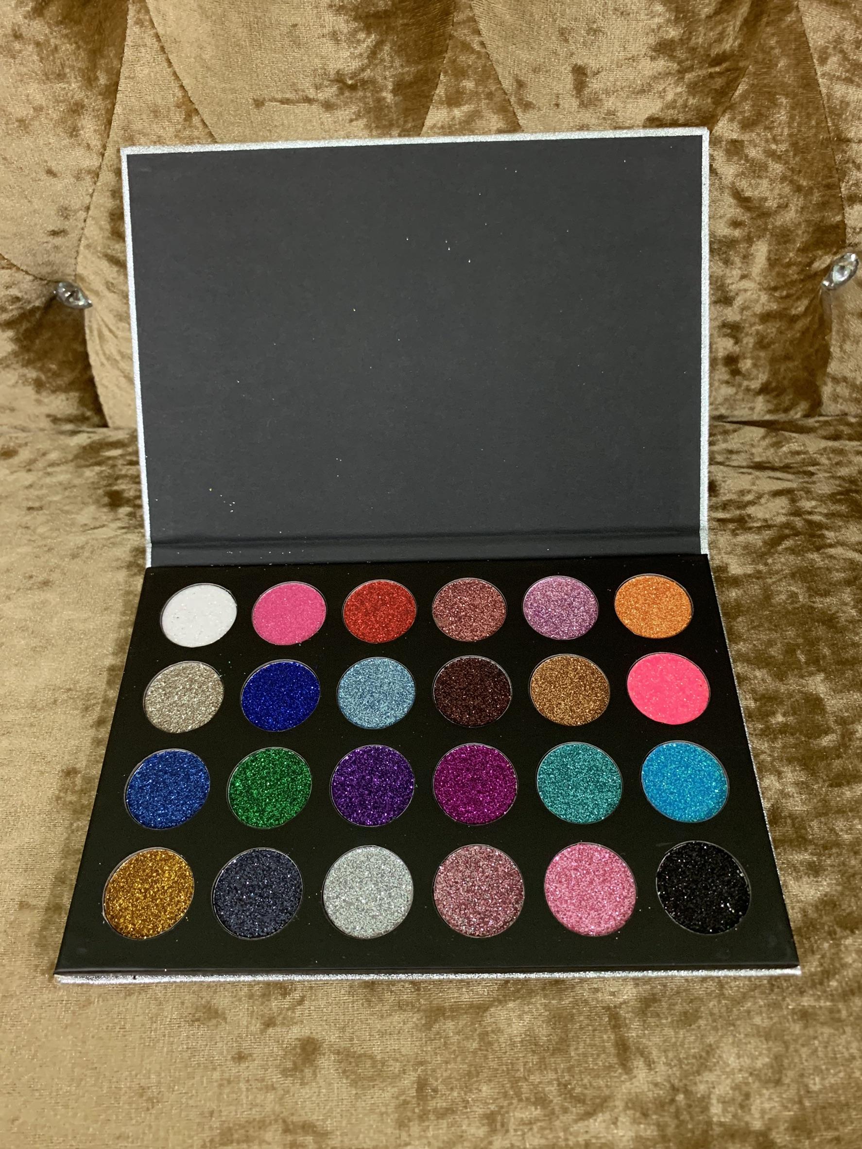 กลิตเตอร์ชิมเมอร์ สำหรับเเต่งหน้าทาเปลือกตา ชุดใหญ่ 24 สี ใน 1 พาเลท ? พร้อมส่งจากไทย