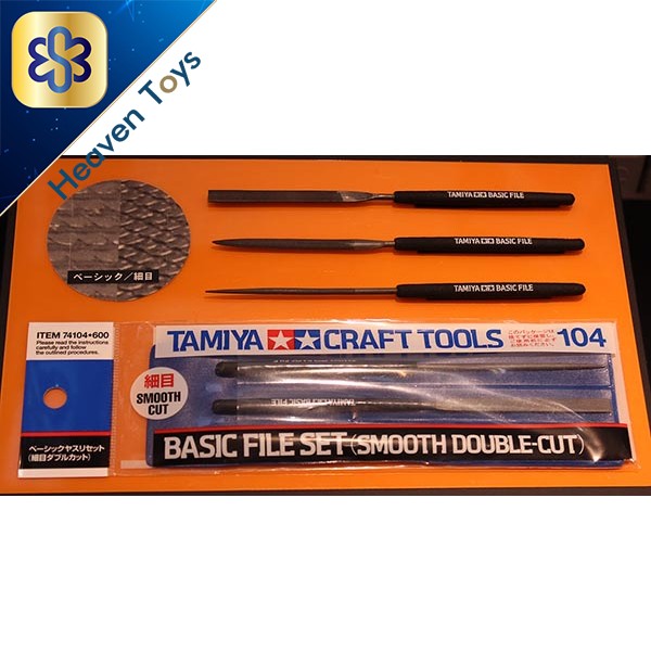 Tamiya 74104 Basic File Set Smooth Double Cut 4950344741045 MixASale