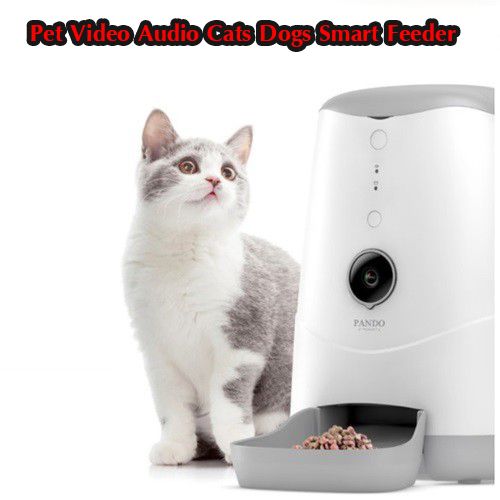 เครื่องให้อาหาร เครื่องให้อาหารสัตว์เลี้ยงอัตโนมัติ Pet Video Audio Cats Dogs Smart Feeder ชามและอุปกรณ์การให้อาหาร เครื่องให้อาหารสัตว์อัตโนมัติ เครื่องให้อาหารสุนัขและแมว ที่ให้อาหาร