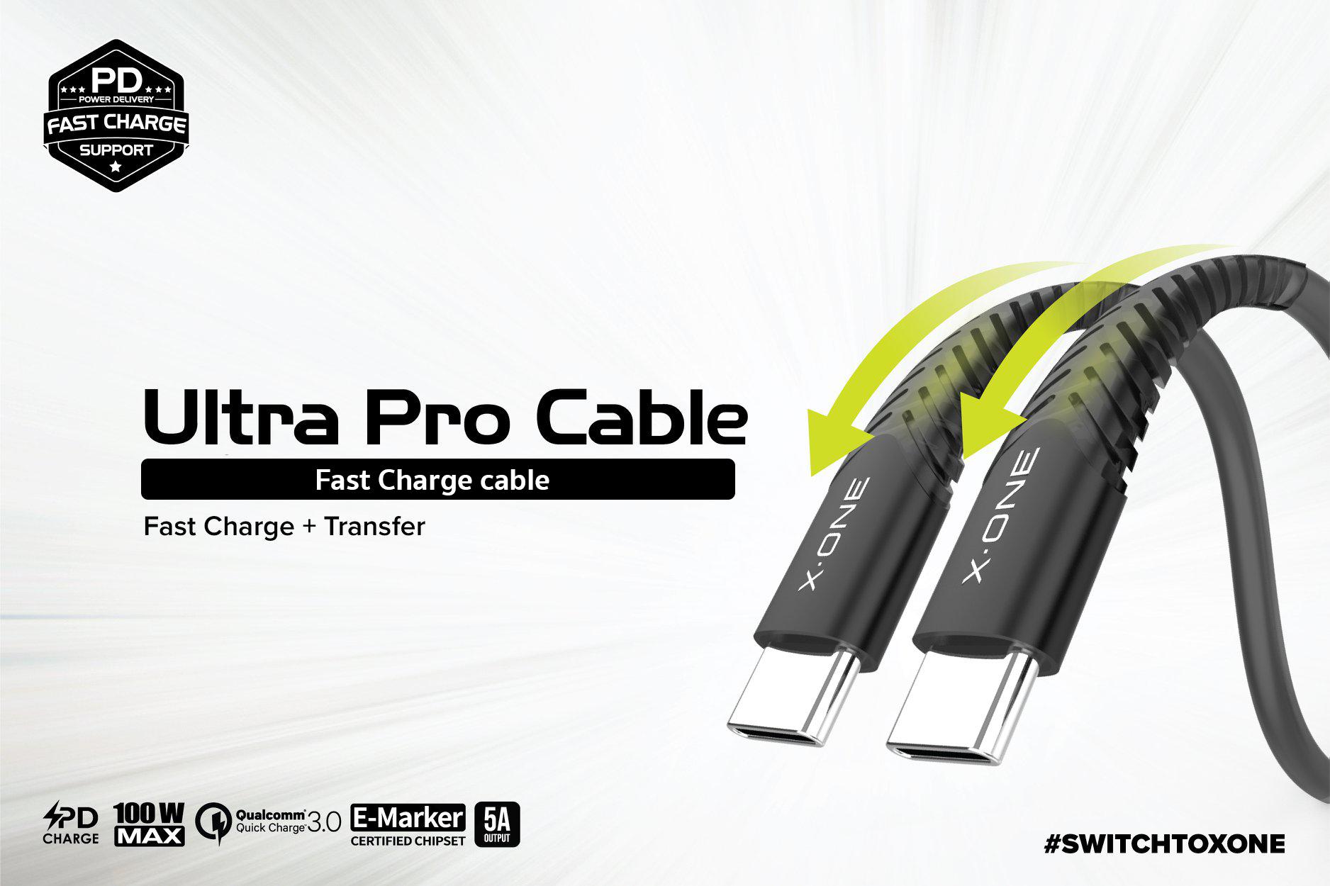 X One Ultra Cable Pro 5A Support Quick Charge Fast Charge Super