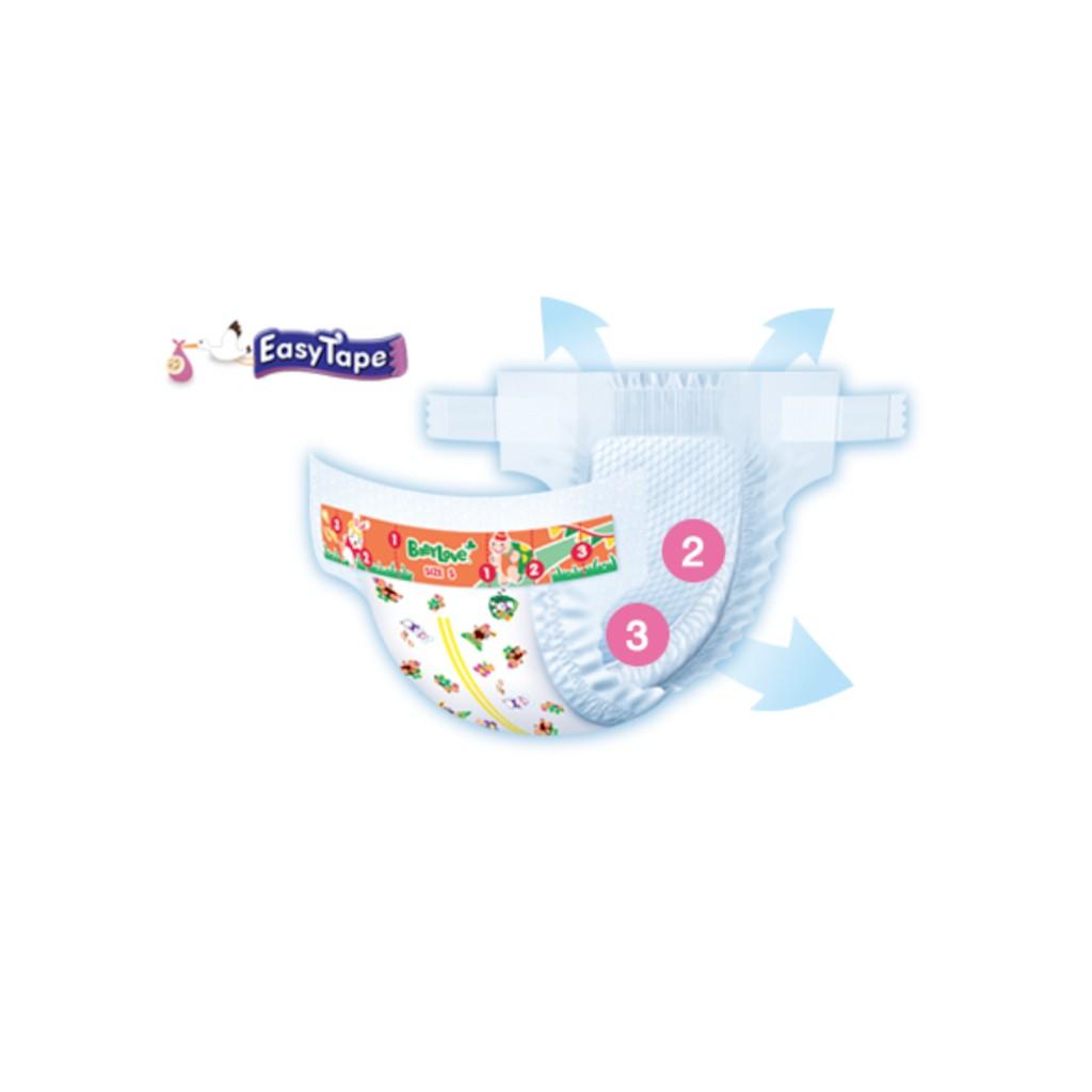Baby Love Easy Tape ไซส์ S 80 ชิ้น Baby Love Easy Tape ไซส์ S 80 ชิ้น